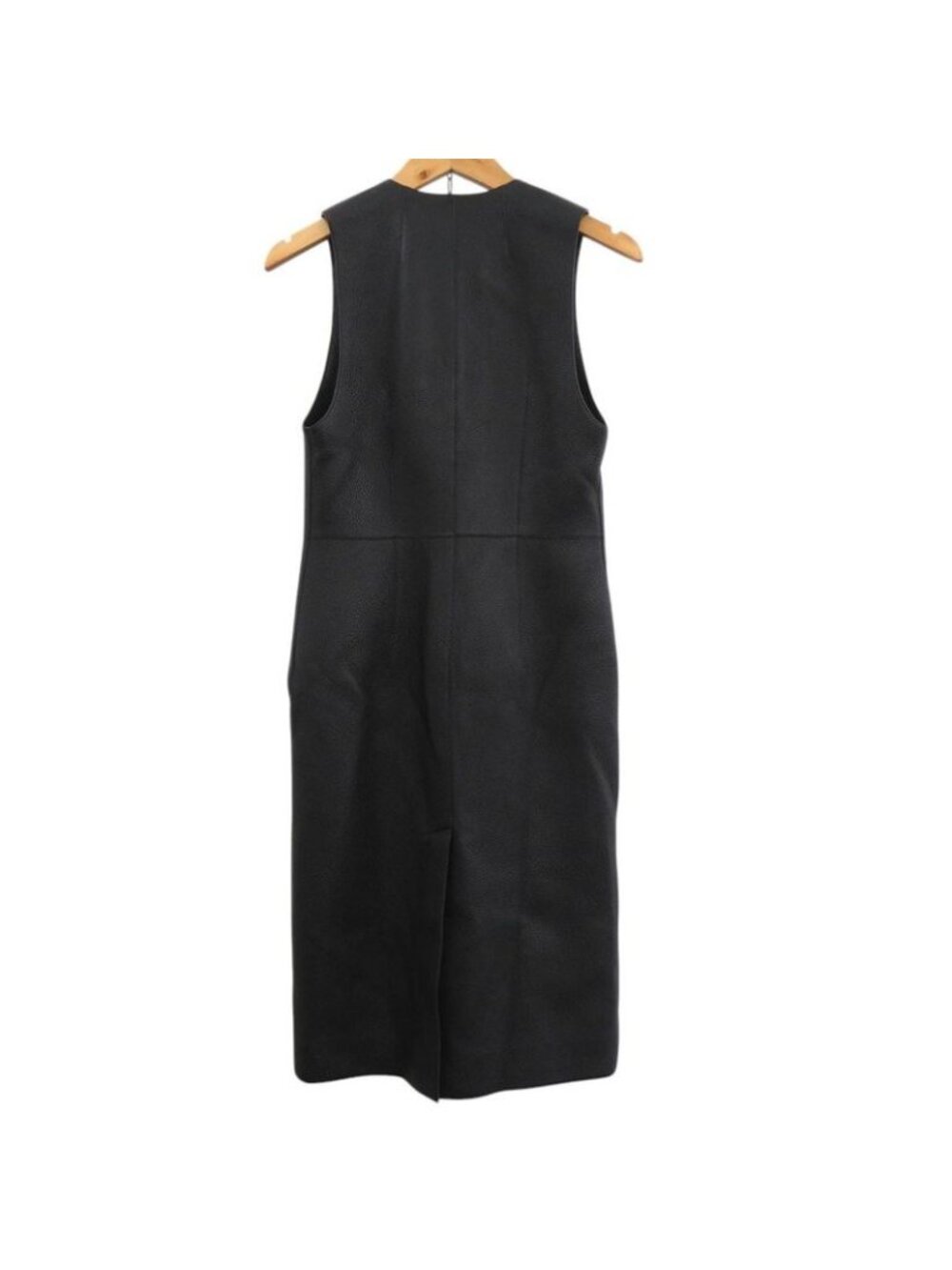 Hermes Long Gilet Deerskin Vest Black 0260 - Picture 2 of 10